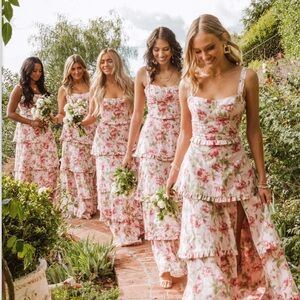 Show Me Your MuMu Pink Floral Maxi Dress